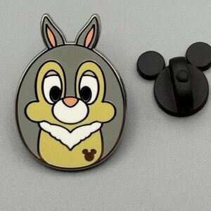 Disney Hidden Thumper Pin Bambi Bunny Rabbit Face Collectible Brooch